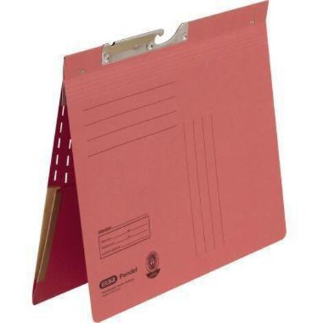 ELBA Pendelhefter 100570026 DIN A4 Dehntasche 320g Karton rot (1/2)