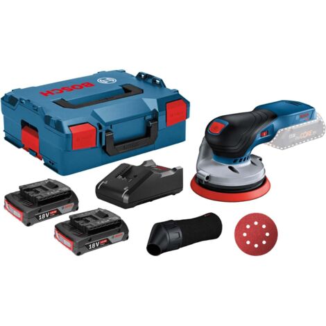 Bosch Ponceuse excentrique sans fil GEX 18V-125 / 2x batteries 2,0 Ah + chargeur en L-Boxx