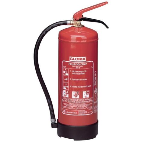 Extincteur à poudre à pression permanente PD 12 G A 12kg classe de feu 55 A 233 B C avec paroi GLORIA
