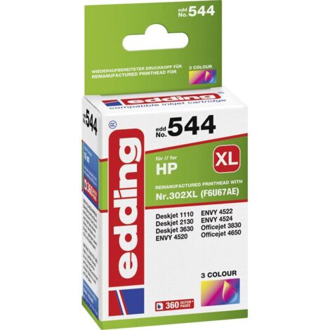 edding Tintenpatrone 18-544 wie HP 302XL F6U67AE colour (1/3)