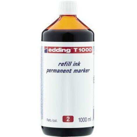 edding Nachfülltusche T1000 4-T1000002 1.000ml rot (1/2)