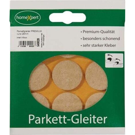 Patin de parquet Premium 28mm feutre naturel rd.autobloquant - 540028 (1/2)