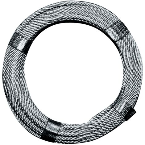Câble acier Ø 8,0 mm longueur 40 m 6 x 12 + 1 FE - 89486
