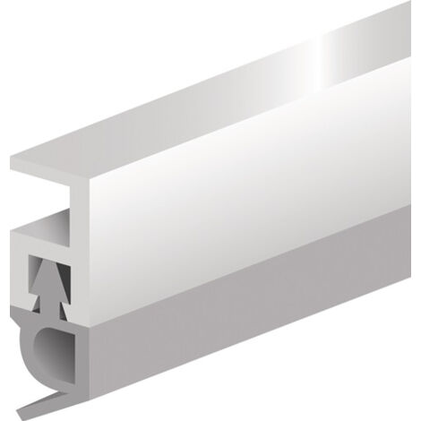 Ellen Abdichtungsschiene PTS-AR L.2100mm B.5mm Ku.blk braun m.weich PVC-Lippe - 501201 (1/4)