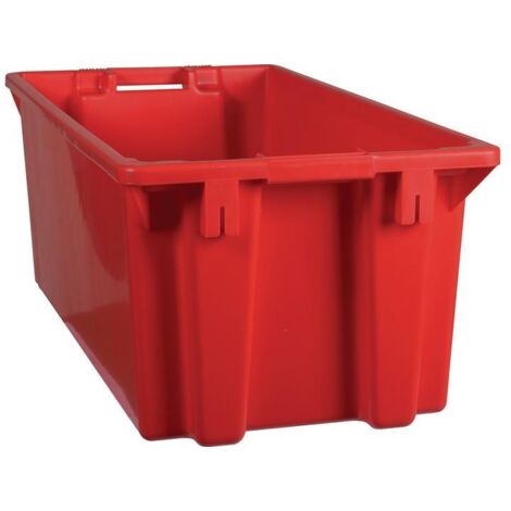 Bac gerbable et emboîtable PP rouge L800xl400xH300mm - K400/80 28480021