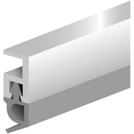 FP – Rail d'étanchéité PVC blanc 2100mm – Lèvre souple pour fermeture étanche – Fixation par clouage léger – Résistance vernis acrylique (1/3)