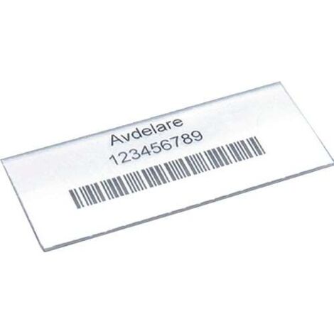 Étiquette transp. pour bac d'étagère 100 pcs/boite - 500502 (1/2)