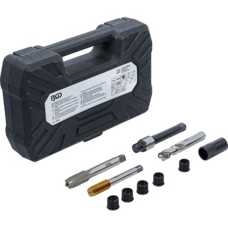 BGS Kit de réparation de filetage de vidange d'huile pour carters d'huile en aluminium M12 x 1,75 - 74243 (1/4)