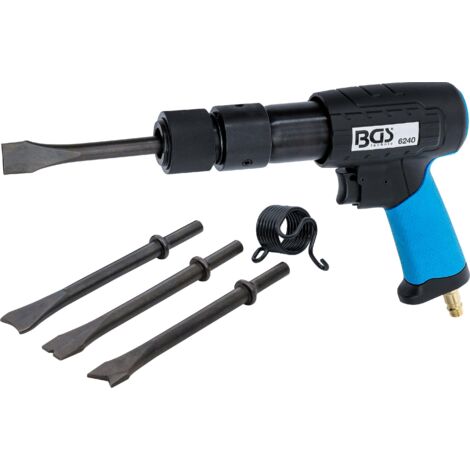 BGS Jeu de marteaux burineurs pneumatiques avec mandrin à dégagement rapide 10 mm - 6240 (1/4)