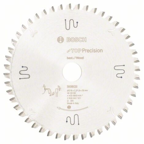 Bosch 2608642101 Lame de scie circulaire top precision best for wood 216 x 30 x 2,3 mm 48 (1/6)