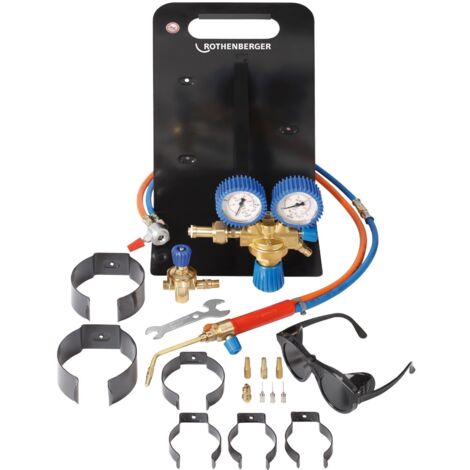 Rothenberger – Kit de soudage MIG MAG avec 3 buses haute performance – Pour matériaux de 0,1 à 2,5 mm – Ergonomique avec régulation de gaz