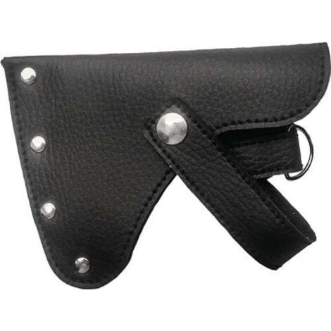 Pochette adapté à hachette de camping Leder noir ADLER (1/2)