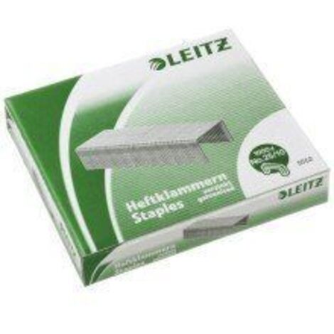 Leitz Heftklammer 55740000 25/10 verzinkt 1.000 St./Pack. (1/4)