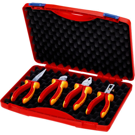KNIPEX 00 20 15 Coffret d'outils « RED » Électro Set 1 4 outils 275 mm