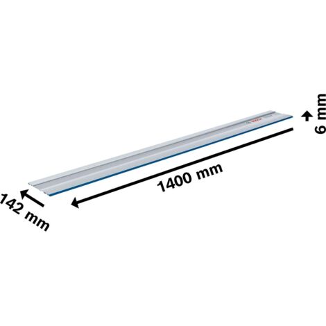 Bosch Professional – Rail de guidage 1400mm – Précision de coupe avec élément de raccordement auto-aligneur VEL – Compatible avec GKS 18 V et GKS 55 CE