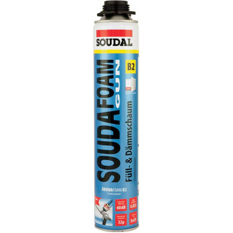 Mousse PU pistolable B2 750 ml (MDI) SOUDAL (Par 12) (1/5)