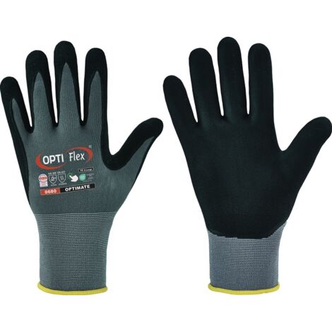 OPTIFLEX Gants OPTIMATE taille 12 gris/noir 12 paires ( 8000549490 ) (1/4)
