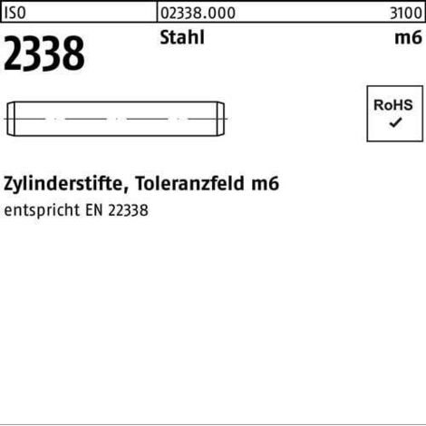Goupille cylindrique ISO 2338 4 m6x 28 acier 1000 pièces (1/2)