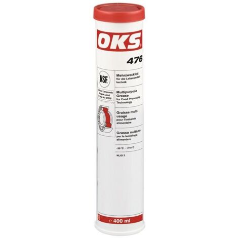 Graisse multifonction pour la technologie alimentaire OKS 476 400 ml blanc NSF H1 Cartouche (1/3)