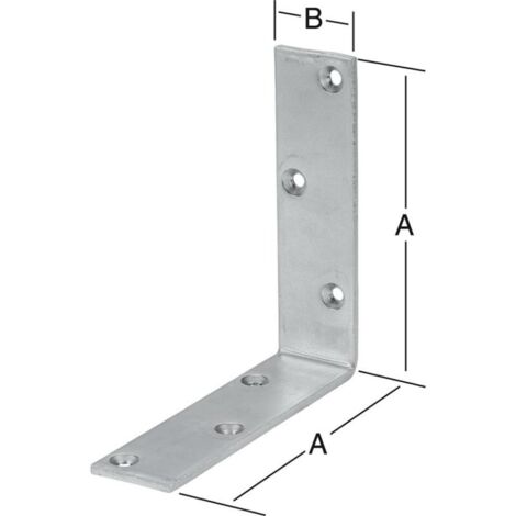 Vormann équerre de charpente L200 x 200 mm l.40 mm acier zingué bleu ép.5 mm - 000173200Z (1/2)