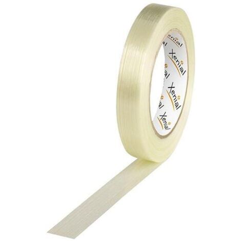 Ruban adhésif à filament avec fil longitudinal Largeur 19mm Longueur 50m S.100µ transparent XENIAL (1/2)