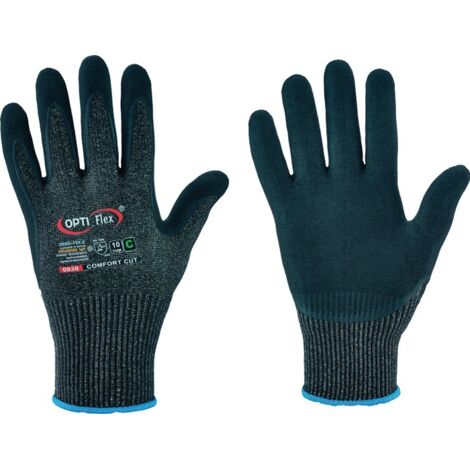 OPTIFLEX Gants de protection anti-coupures Comfort Cut noir chiné / noir taille 10 - 0838-10H (1/4)