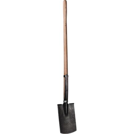 KRUMPHOLZ Bêche à drainer dimensions de la lame 285 x 180 mm avec poignée en forme de bouton - 1408 (1/3)