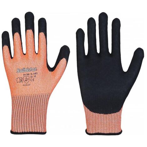 LEIPOLD gants de protection anti-coupures Solidstar 1683 orange / noir taille 9 - 1683-2 (1/3)