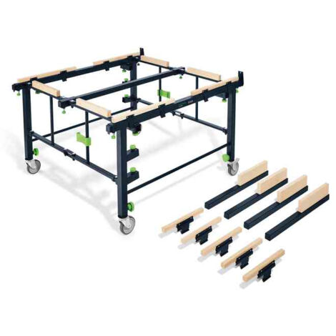 Festool – Table mobile de sciage et de travail 3100x2150mm – Réglage de hauteur ergonomique – Mobilité avec roulettes – 205183