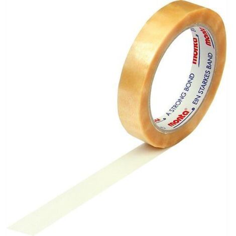 Ruban adhésif monta 220 largeur 19mm longueur 66m S.54µ PVC transparent silencieux TRANSPAK (1/2)