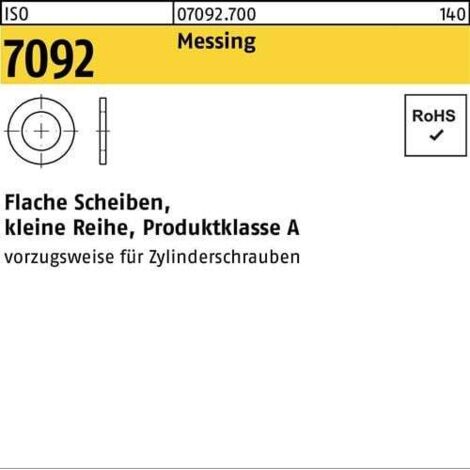 Rondelle ISO 7092 3 laiton 500 pièces (1/2)
