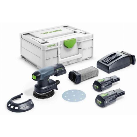 Festool – Ponceuse excentrique hybride 18V 3,0Ah – Moteur sans balais EC-TEC – Ø plateau 125mm – Pour surfaces verticales – 577694 (1/8)
