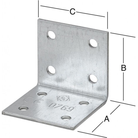 VORMANN Connecteur d'angle 60 x 60 x 45 mm - 70923000