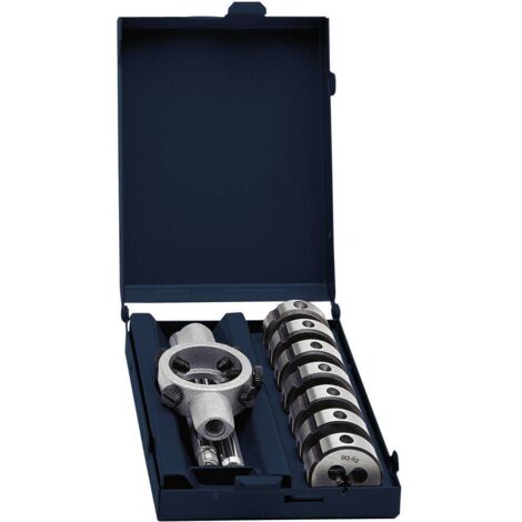 Jeu de 8 filières HSSG DIN 223B Exact 70418 métrique M3, M4, M5, M6, M8, M10, M12 8 pièces C93141