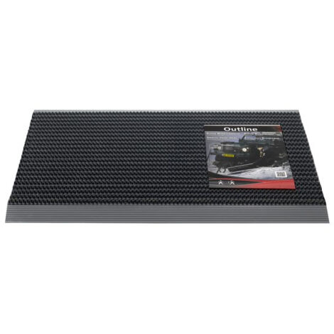 Tapis de sol HAMAT bordures alu noir/noir PP/alu - 3251506107 (1/6)