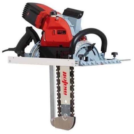 Mafell – Scie à chaîne de charpente 400 mm – Moteur CUprex 3000 W – Inclinaison 60° – Lubrification automatique – 925502