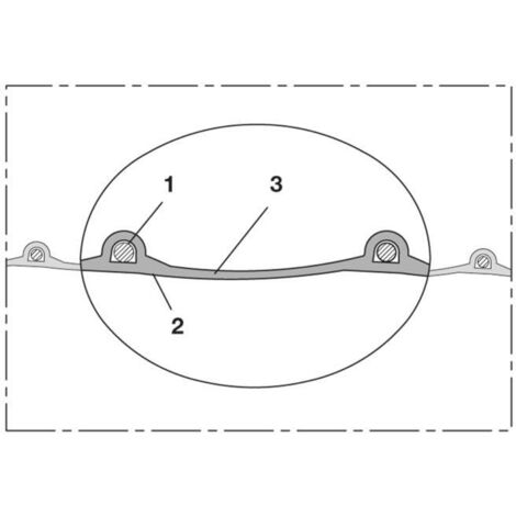 Absaug- u.Gebläseschlauch PROTAPE® PUR 330 FOOD ID 65mm AD 73mm L.10m Rl. (1/2)