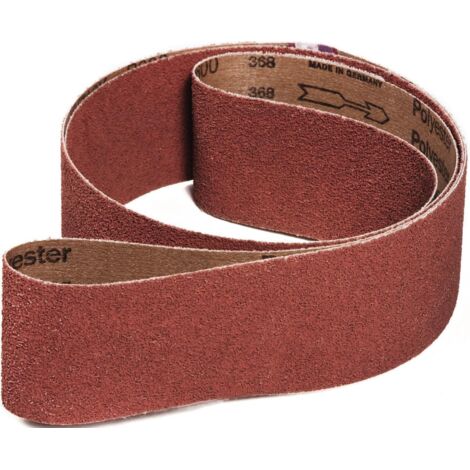 Bande abrasive KK711X L. 1000 mm l. 50 mm granulation 40 pour acier/aluminium/bois corindon (1/2)