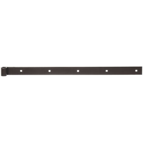 10 pentures droite galvanisé noir Ø14x600x35mm Alberts