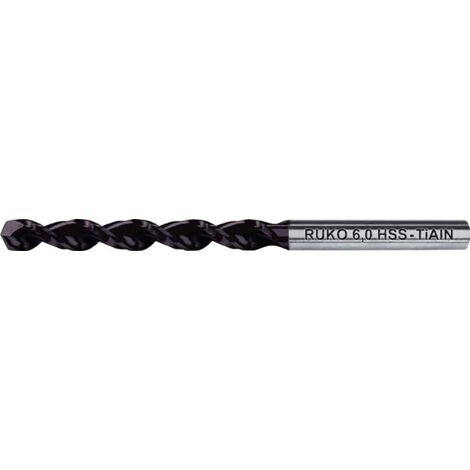 RUKO 5x forets hélicoïdaux DIN 338 TL 3000 TiAIN HSS Ø 15 mm - 258150F (1/3)