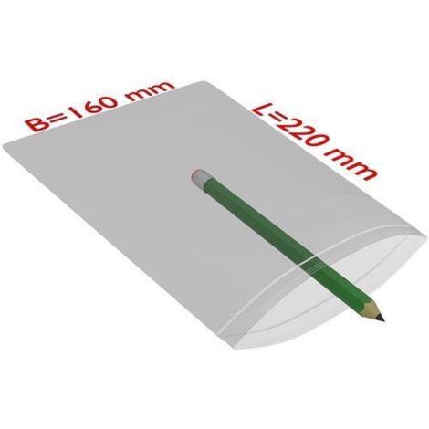 Druckverschlussbeutel Maße 160x220mm Stärke 90µ PE transparent TRANSPAK (1/2)