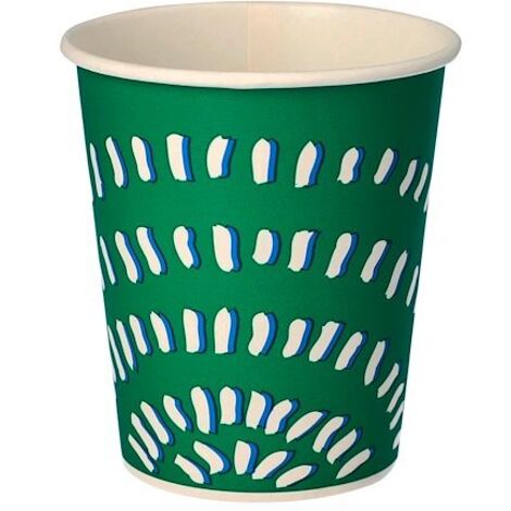 Gobelet en carton Spring vert - 20 cl - Lot de 100 (1/2)