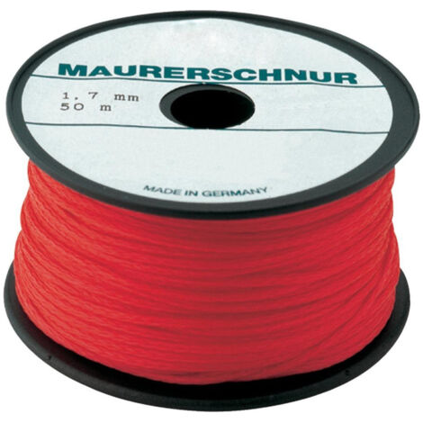Cordeau de maçon  Longueur 100 m Ø 1,7 mm 30 kg polyéthylène vert