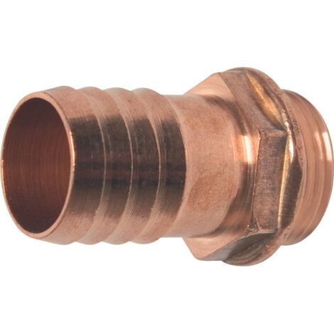 Embout mâles avec raccord pour tuyau laiton taille du tuyau 20 mm filetage extérieur 3/4 po. (1/2)