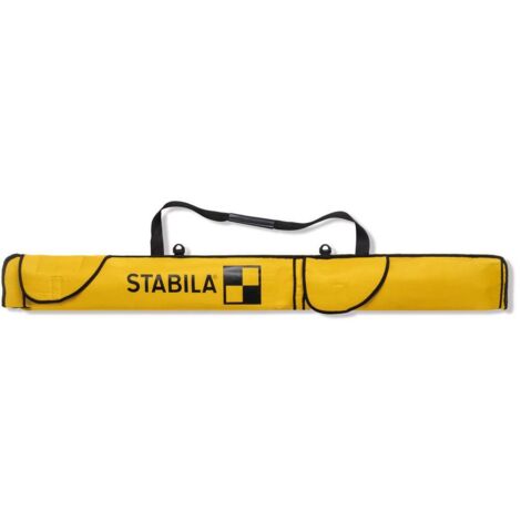 Stabila – Sacoche pour niveau à bulle 18986 – Dimensions 132 x 17.5 x 2.8 cm – Mallette robuste avec compartiments – Œillets de fixation - C635831