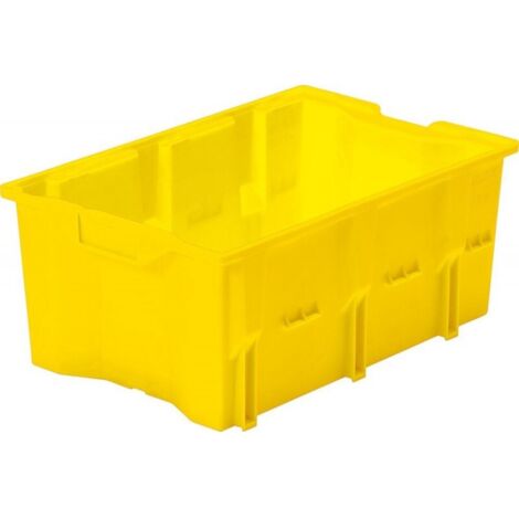 Conteneur empilable tournant en PP gris L480xB312xH200mm (1/2)