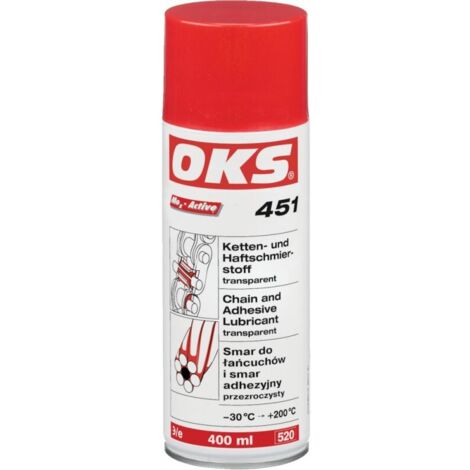 OKS Chaines et de Lubrifiant plastique adhésive OKS 451 400 ml résistantes a l'eau, lot de 12 (Par 12) (1/4)