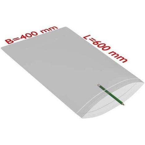 Druckverschlussbeutel Maße 400x600mm Stärke 50µ PE transparent TRANSPAK (1/2)