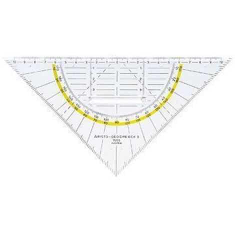 Aristo Geometriedreieck AR 1555/2 Facette Tuschenoppen 22,5cm gk (1/2)