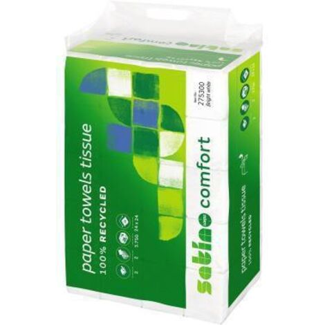 Satino Papierhandtuch 275300 24x24cm 2lg Z-Falz hw 3.750Bl. (1/2)